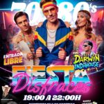 Fiesta de disfraces de los años 70-80 en Copacabana, sala de baile, Liencres