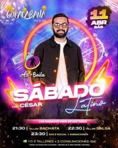 Así se Baila con César en COPACABANA Sala de Baile, Liencres