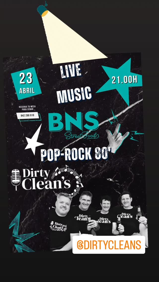 Dirty Clean’s en directo en BNS Street Food