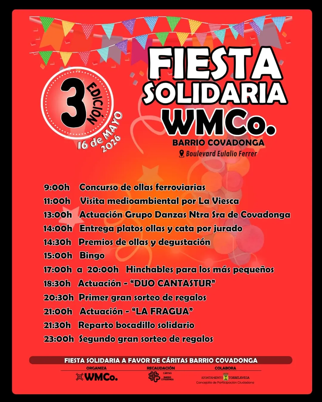 3ª Fiesta Solidaria WMCo en Boulevard Eulalio Ferrer, Torrelavega