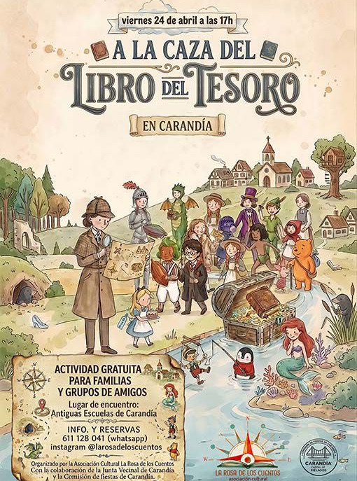 A la caza del libro del tesoro en Antiguas escuelas de Carandía 2026