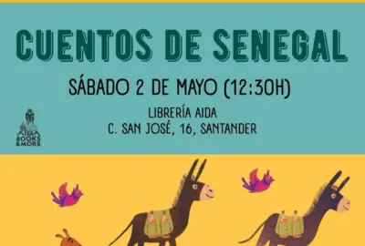 Cuentos de Senegal en Librería Aida, Santander