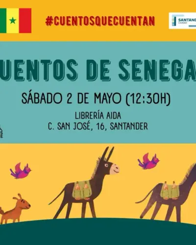 Cuentos de Senegal en Librería Aida, Santander