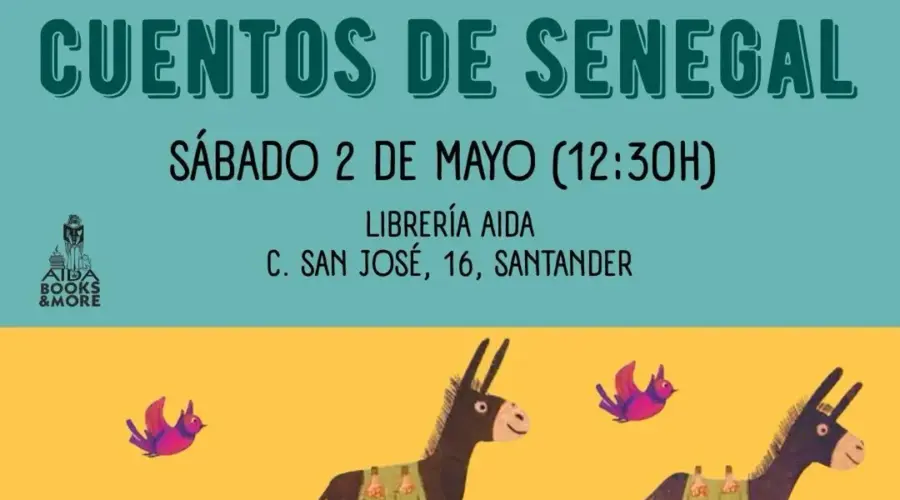 Cuentos de Senegal en Librería Aida, Santander