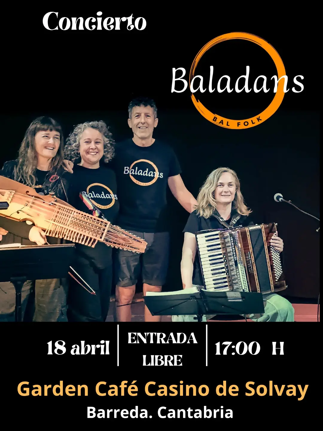 Baladans en directo en Garden Café Casino de Solvay
