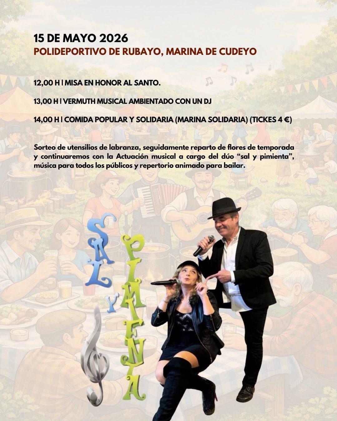 Fiestas de San Isidro en Polideportivo de Rubayo, Marina de Cudeyo