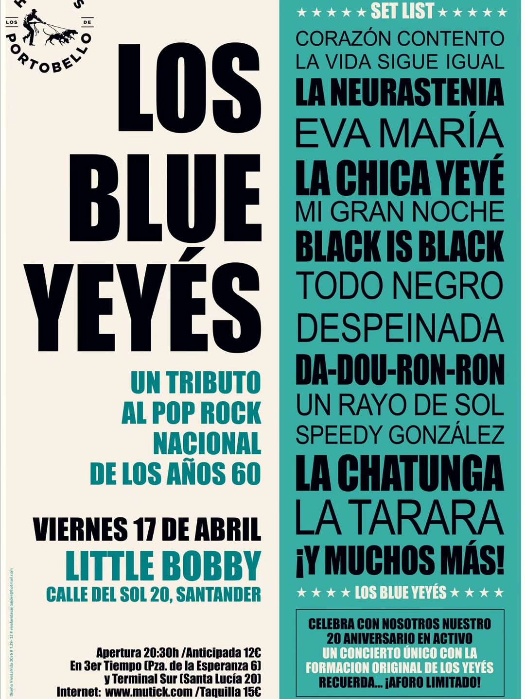 Concierto de Los Blue Yeyés en El Almacén de Little Bobby
