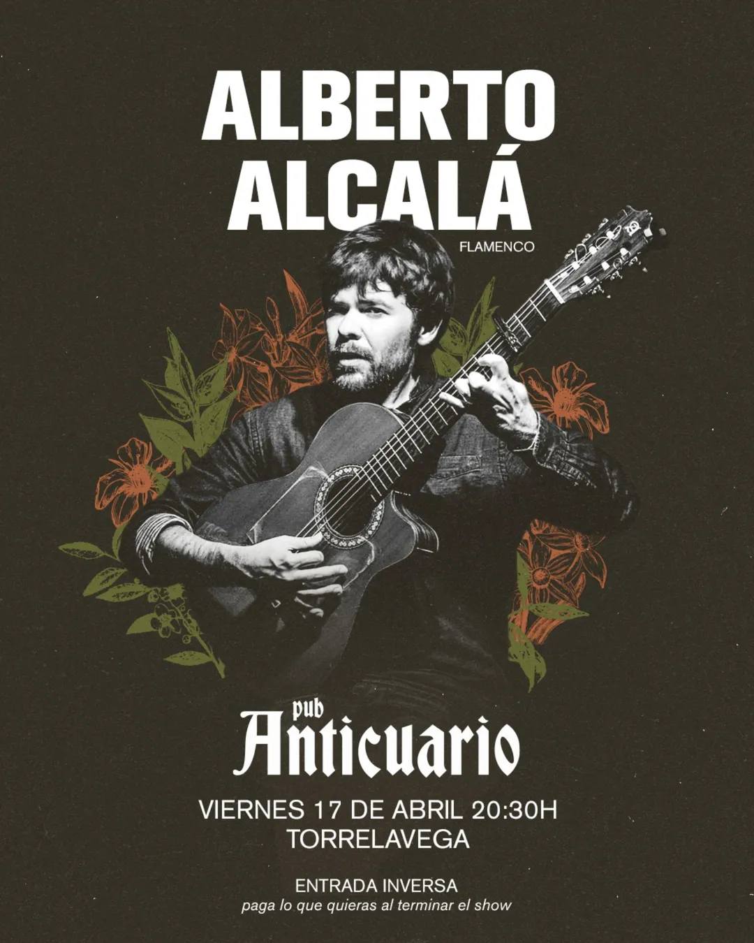 Concierto de Alberto Alcalá en Pub Anticuario, Torrelavega