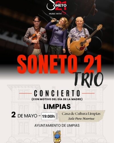 Concierto del Soneto 21 Trio en Sala Pura Maortua
