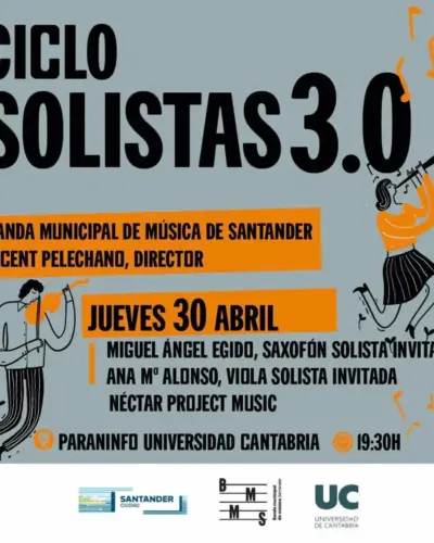 Concierto de Banda Municipal de Música de Santander en Paraninfo de la Universidad de Cantabria