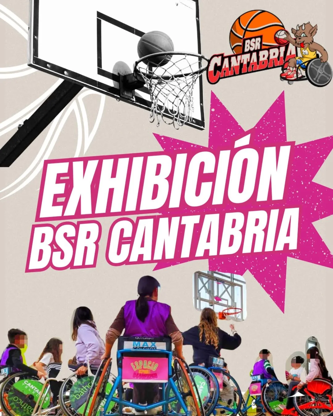 Baloncesto en silla de ruedas en Espacio Cantabria, Los Corrales