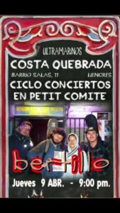 Concierto de Ultramarinos, Costa Quebrada y Bertillo en Liencres