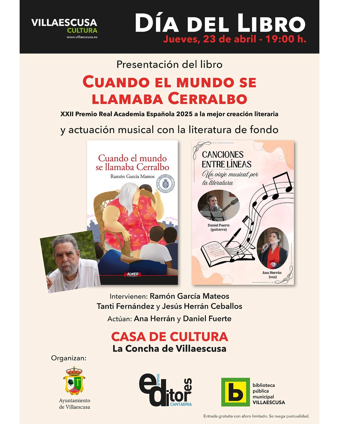 Día del Libro en Villaescusa en Casa de Cultura La Concha