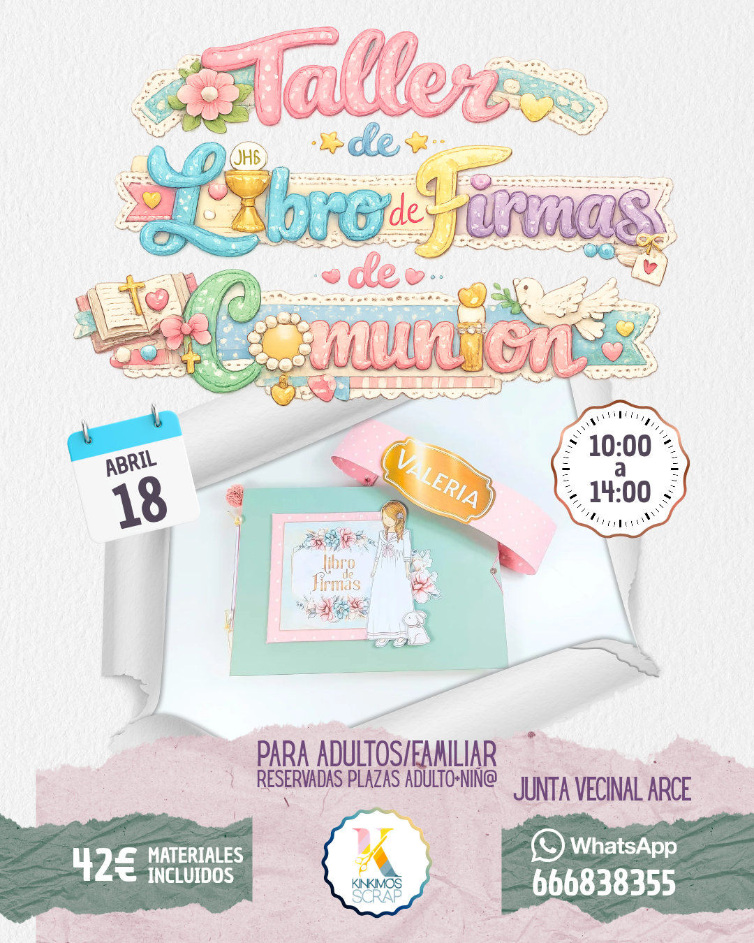 Taller Libro Firmas Comunión