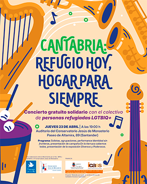 Concierto solidario Cantabria: refugio hoy, hogar para siempre en Conservatorio Jesús de Monasterio