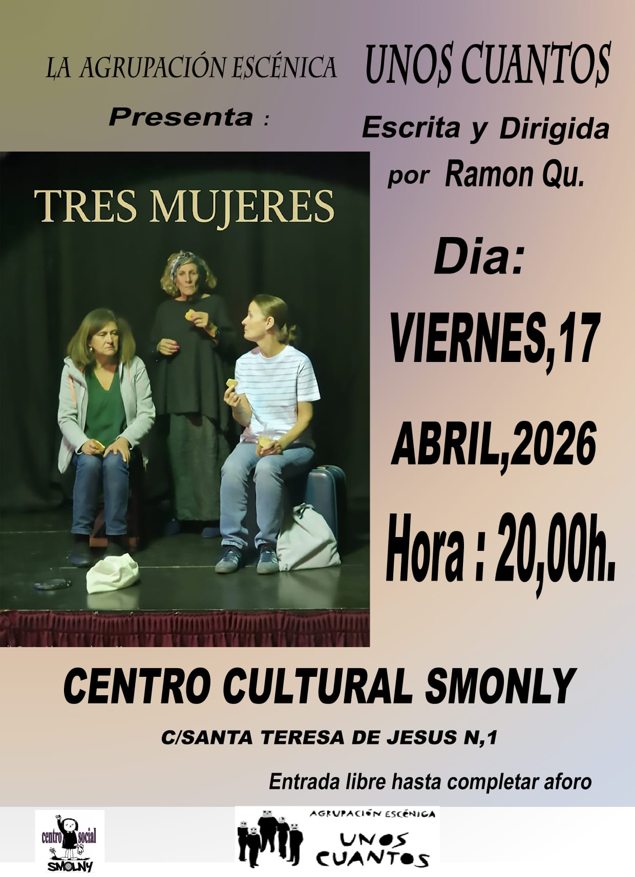 Tres mujeres en Centro Social Smolny