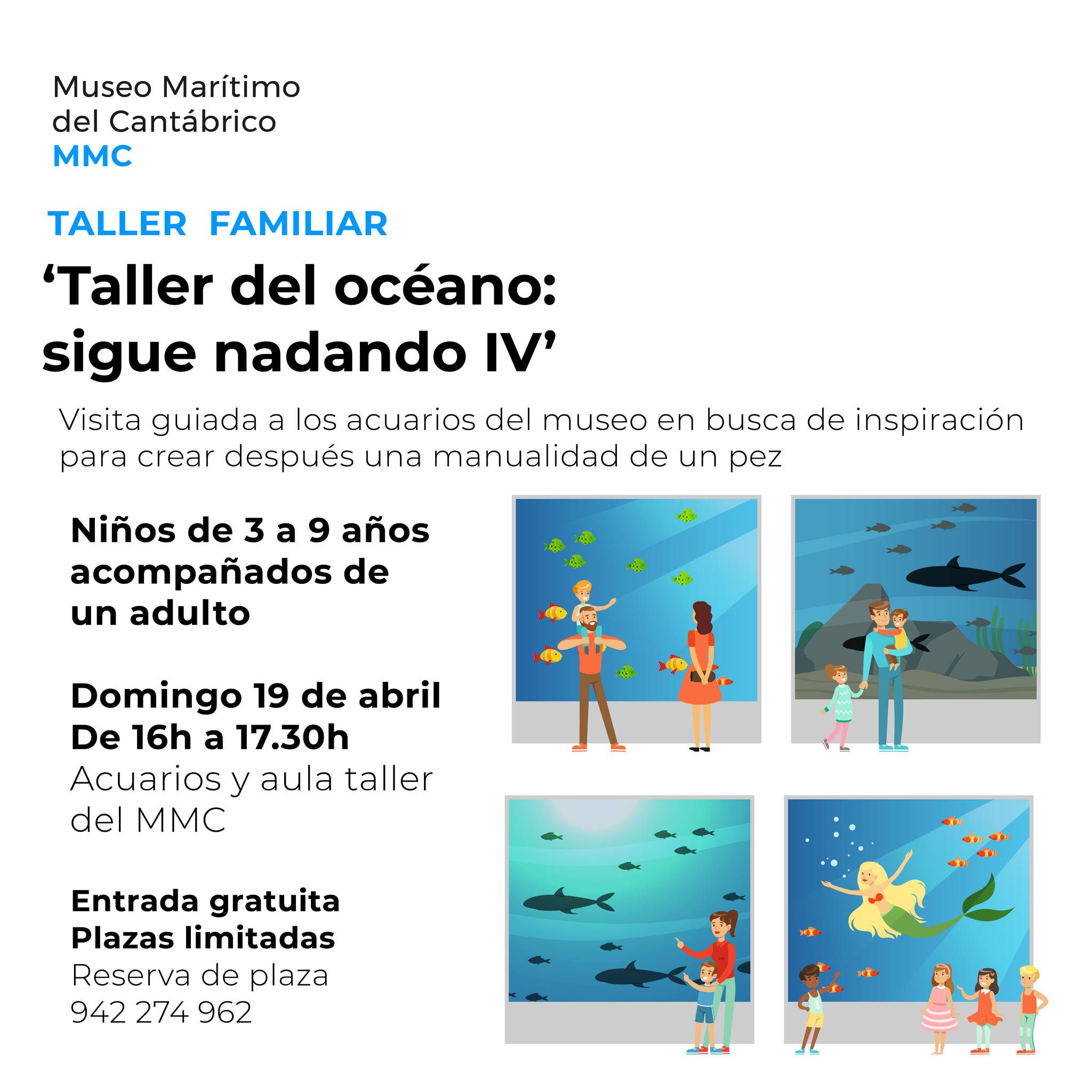 Taller del océano: sigue nadando IV en Museo Marítimo del Cantábrico