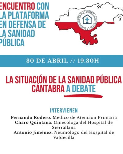 Debate sobre la Sanidad Pública Cántabra en La Vorágine