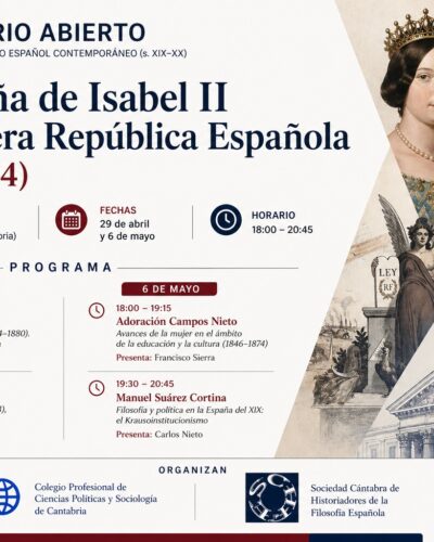 II Seminario abierto. Pensamiento político español contemporáneo en Parlamento de Cantabria