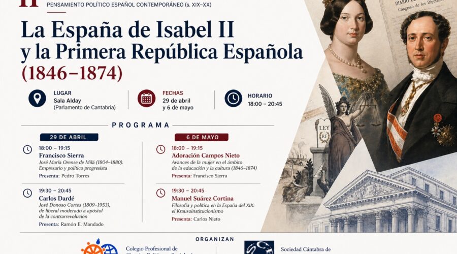 II Seminario abierto. Pensamiento político español contemporáneo en Parlamento de Cantabria