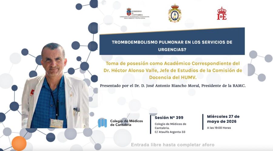 Conferencia: Tromboembolismo pulmonar en urgencias – Dr. Alonso Valle