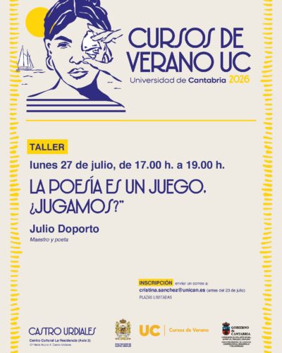 CURSOS DE VERANO UC: LA POESÍA ES UN JUEGO, ¿JUGAMOS?