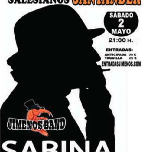 Tributo a Sabina con Jimenos Band en Auditorium Salesianos