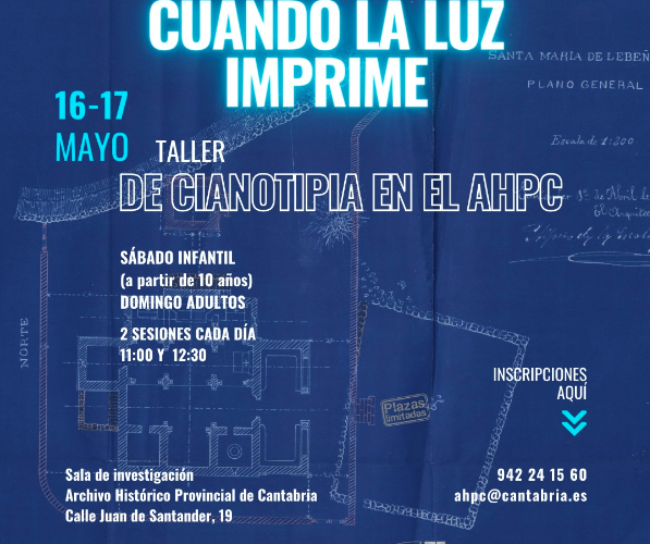 Taller de Cianotipia en el Archivo Histórico de Cantabria