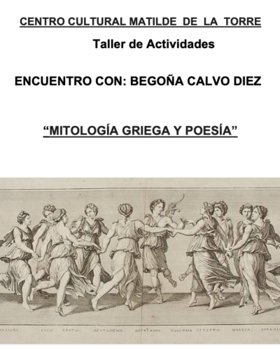 Encuentro con Begoña Calvo Diez: Mitología griega y poesía