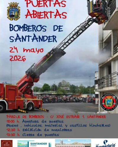 Jornada de puertas abiertas en el Parque de Bomberos de Santander