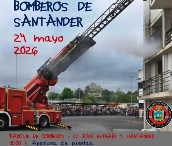 Jornada de puertas abiertas en el Parque de Bomberos de Santander