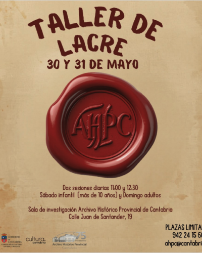 Taller de lacre histórico en el Archivo de Cantabria