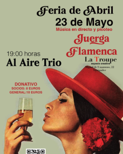 Juerga flamenca con Al Aire Trío en La Troupe Santander
