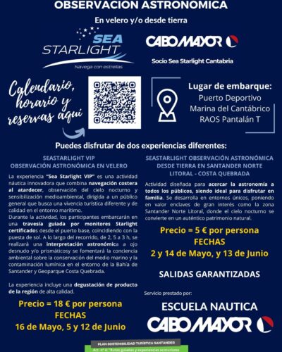 Observación astronómica desde tierra en La Maruca