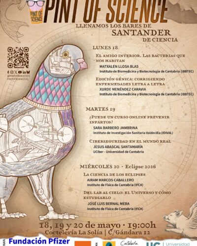 Pint of Science 2026: Mirando hacia arriba en Santander