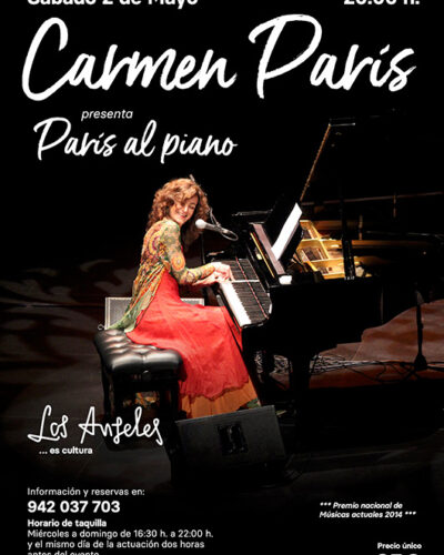 Carmen París presenta «París al piano» en Cine Los Ángeles