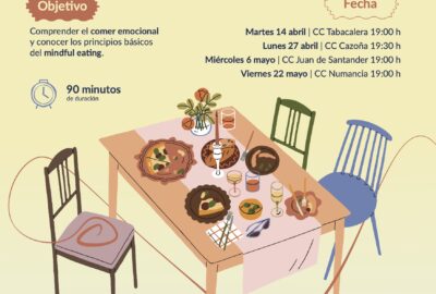 Taller: Cuando la ansiedad se sienta a la mesa en Santander