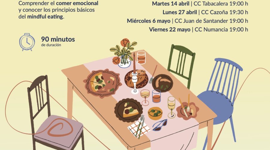 Taller: Cuando la ansiedad se sienta a la mesa en Santander