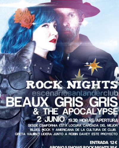 Beaux Gris Gris & The Apocalypse en Rock Nights – Escenario Santander