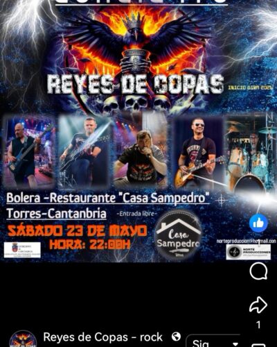 CONCIERTO -REYES DE COPAS- inicio de Gira 2026