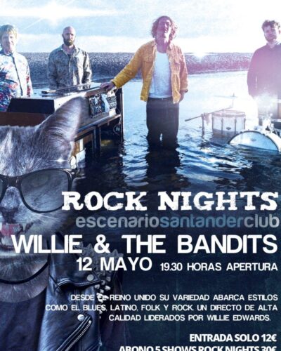 Willie & The Bandits en directo en Escenario Santander