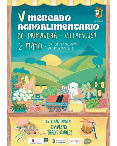 Mercado Agroalimentario de Primavera en Plaza junto al Ayuntamiento, Villaescusa