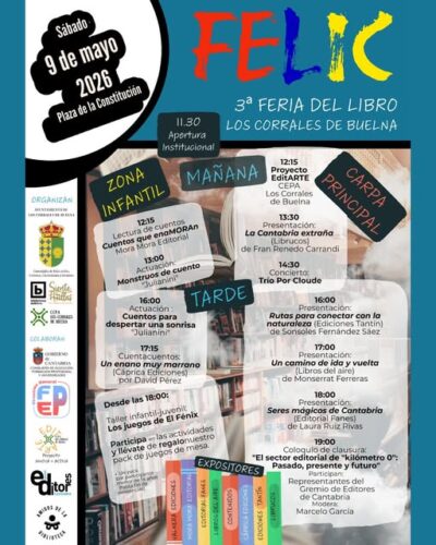 3ª Feria del Libro FELIC en Los Corrales de Buelna 2026