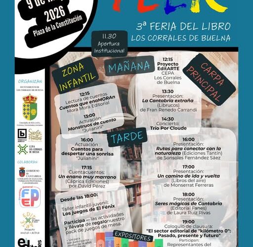 3ª Feria del Libro FELIC en Los Corrales de Buelna 2026