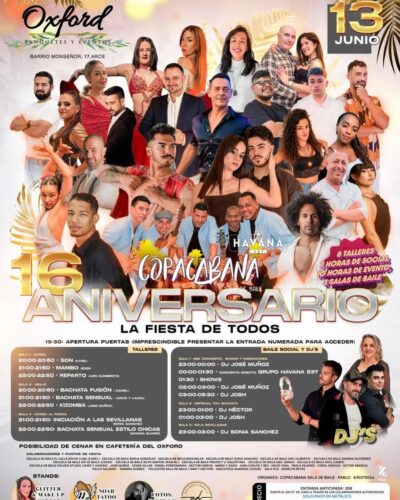 16º Aniversario Copacabana en Finca Oxford