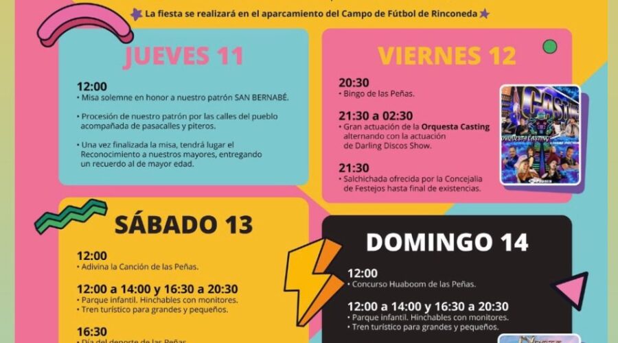 Fiestas de San Bernabé 2026 en Polanco, Rinconeda
