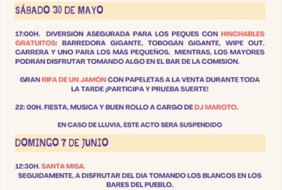 Corpus Christi Ucieda 2026: DJ Maroto, Bolos y Fiestas