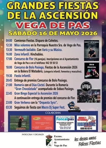 Grandes Fiestas de la Ascensión en Vega de Pas 2026