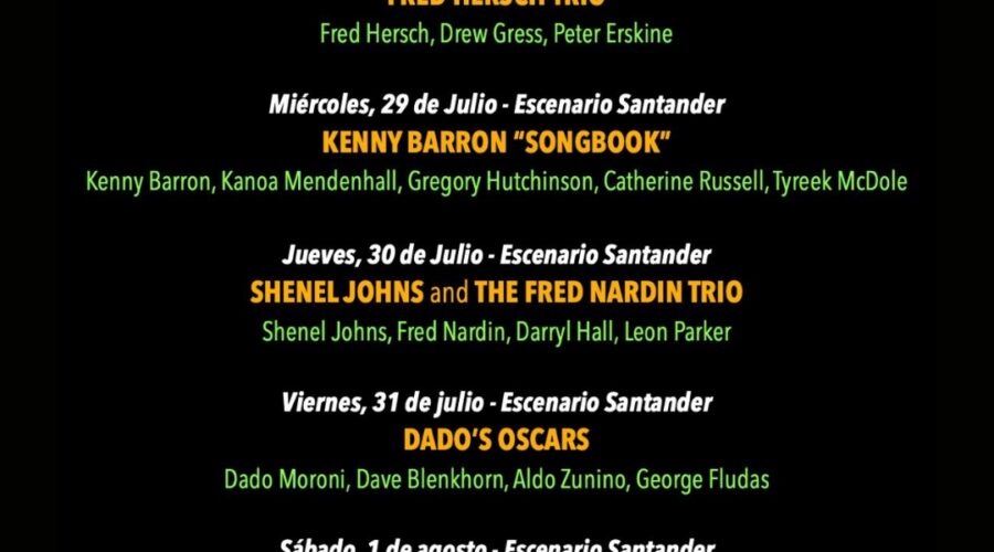 VII Festival de Jazz Santander 2026 en Escenario Santander