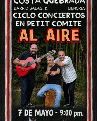 Al Aire Trío en directo en Petit Comite
